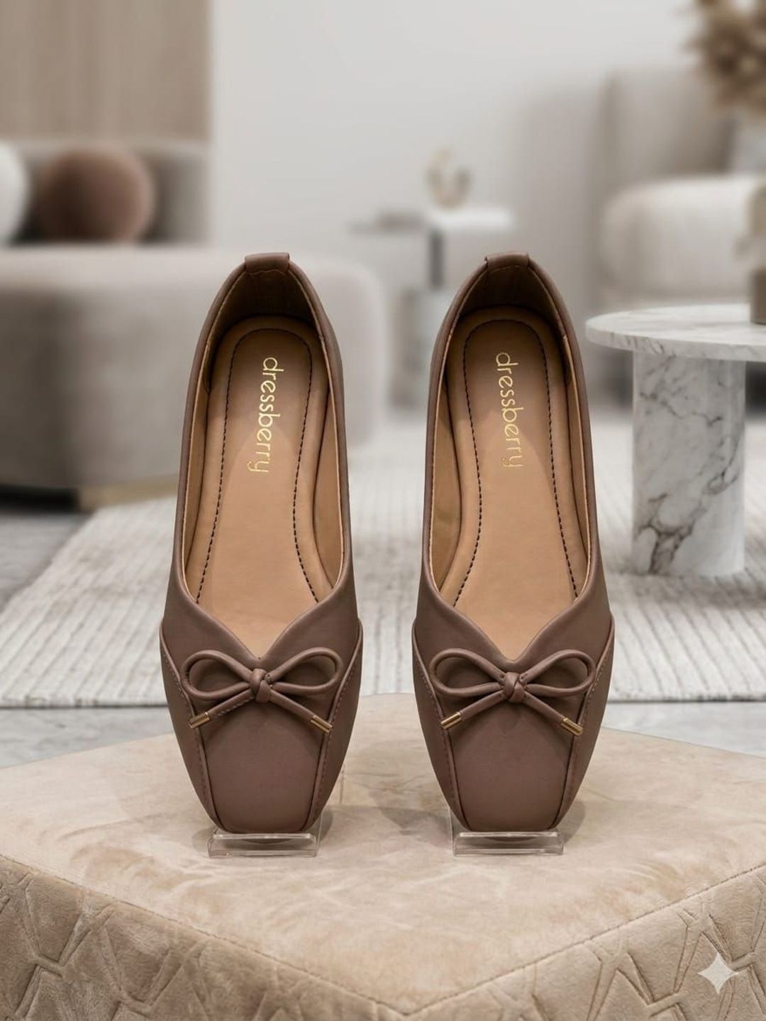 DressBerry DressBerry Round Toe Slip-On Ballerinas