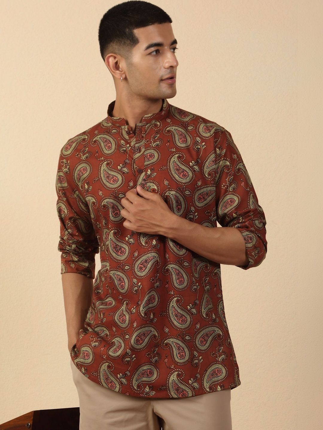 KRAFT INDIA Men Paisley Printed Kurta