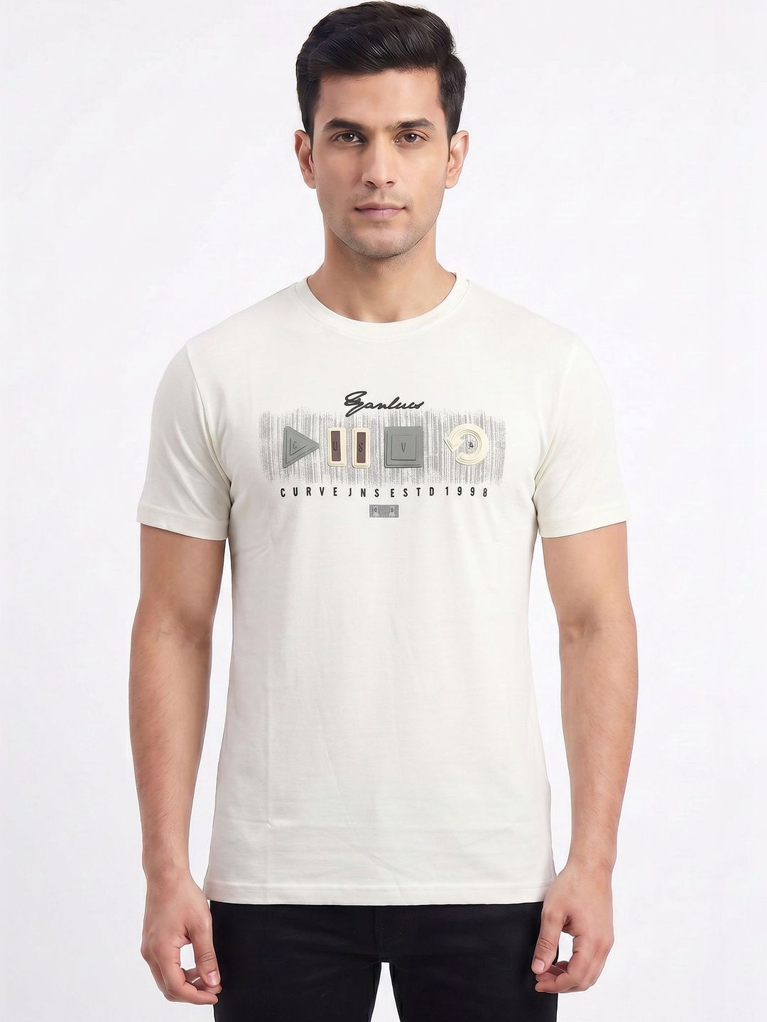 Plugin Men Printed T-shirt