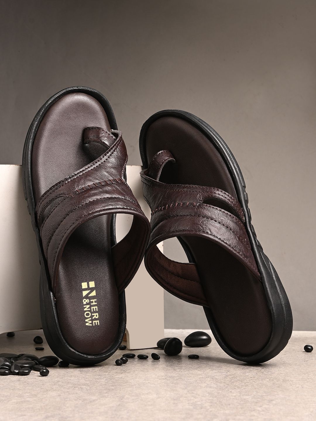 HERE&NOW Men PU Comfort Sandals