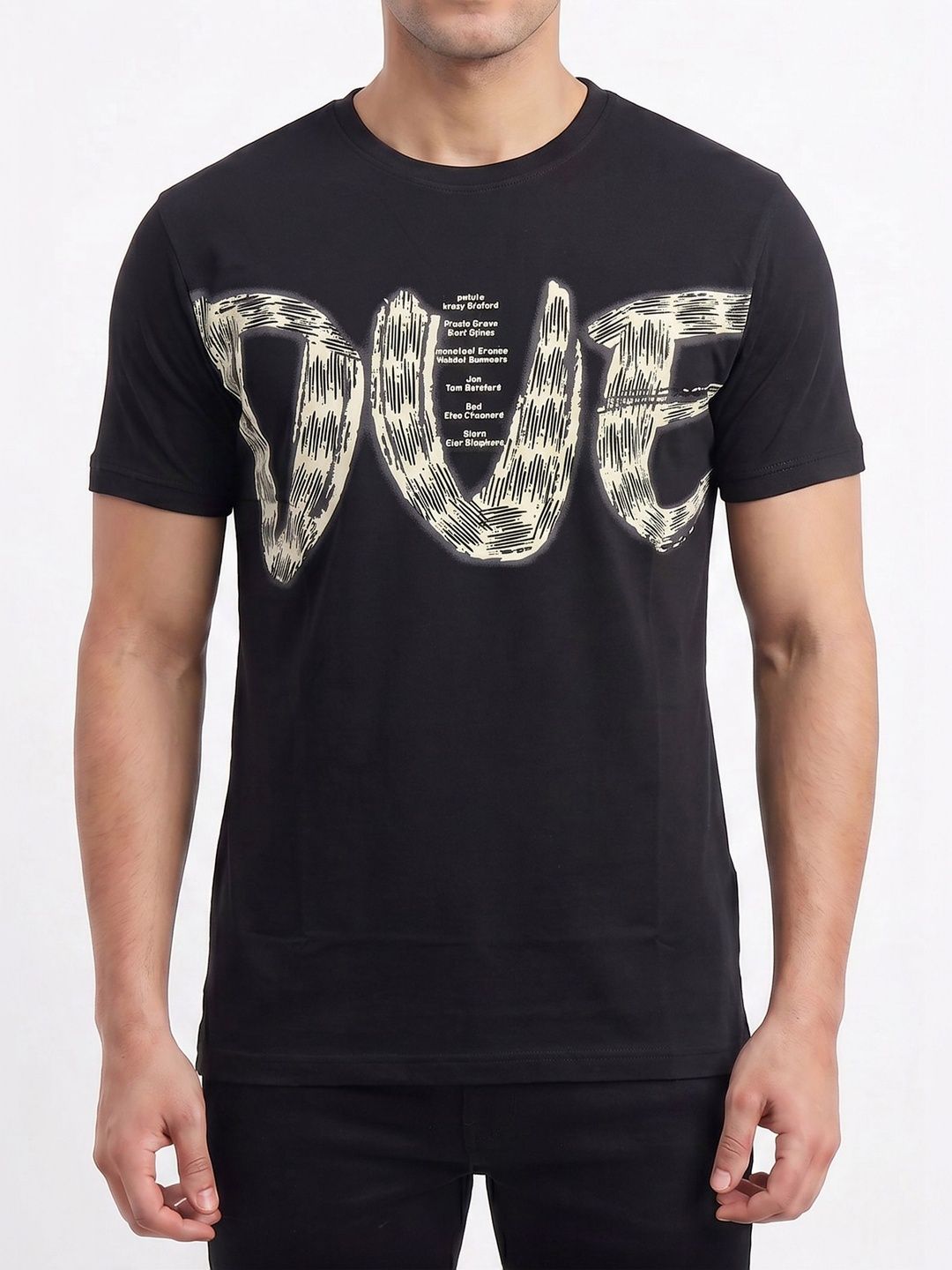 Plugin Men Typography Printed T-shirt