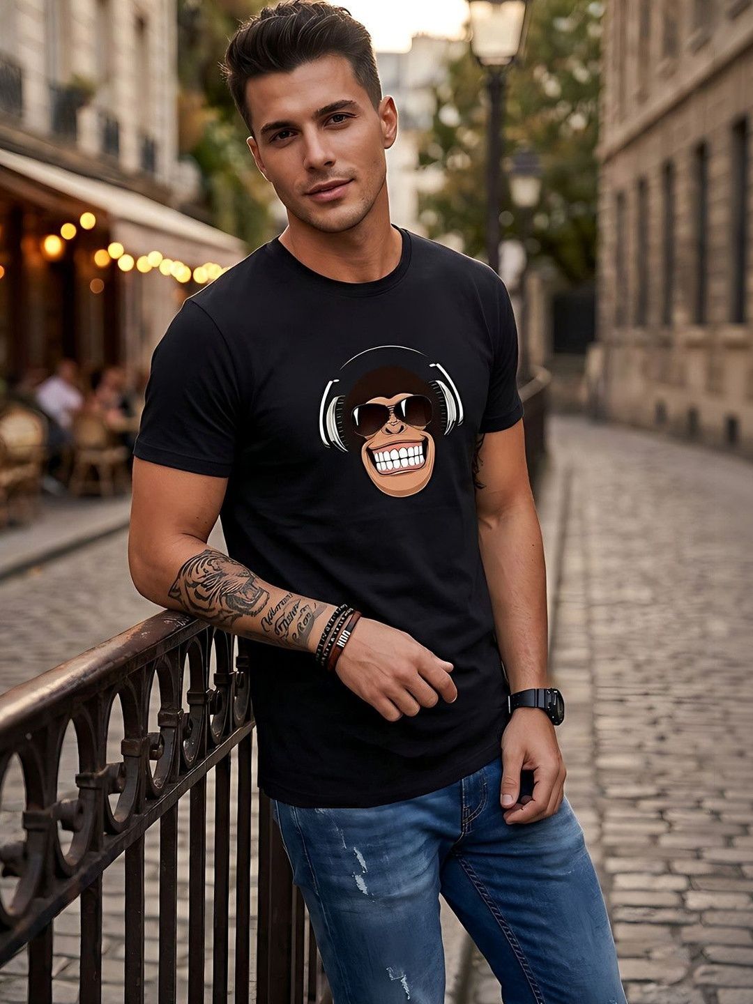 Moda Rapido Men Printed T-shirt