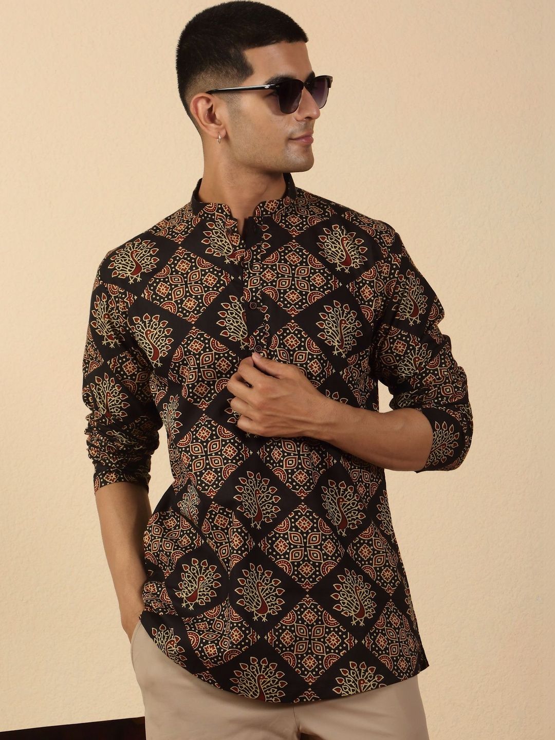 KRAFT INDIA KRAFT INDIA Men Ethnic Motifs Printed Kurta