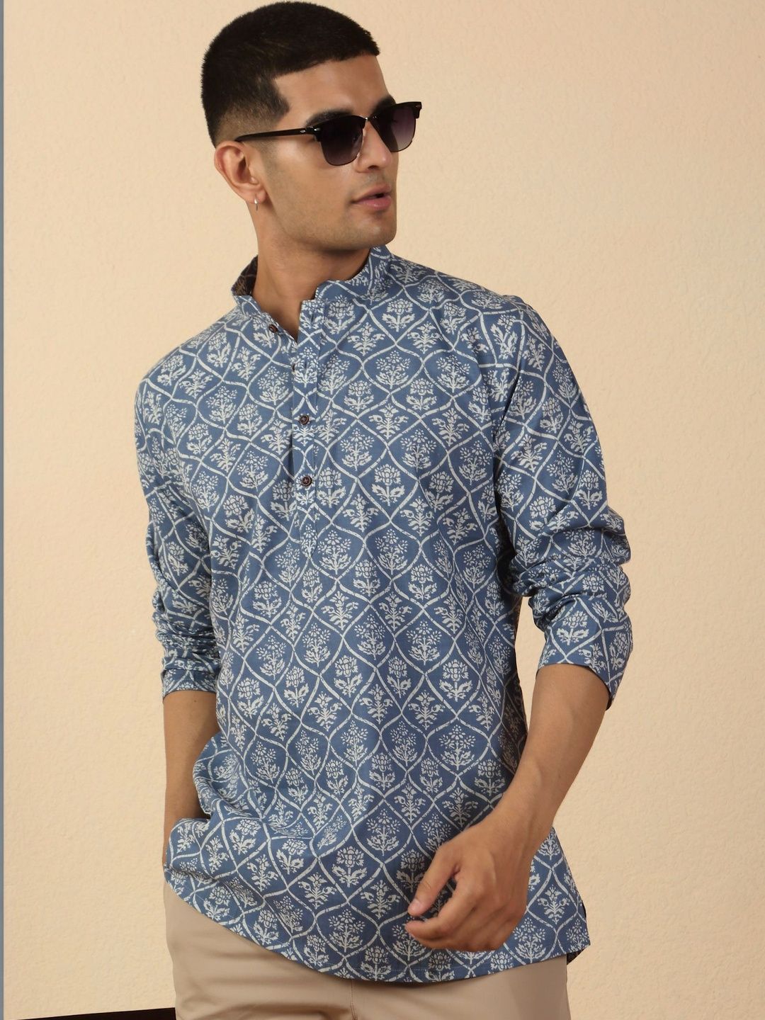 KRAFT INDIA Men Ethnic Motifs Printed Indie Prints Kurta
