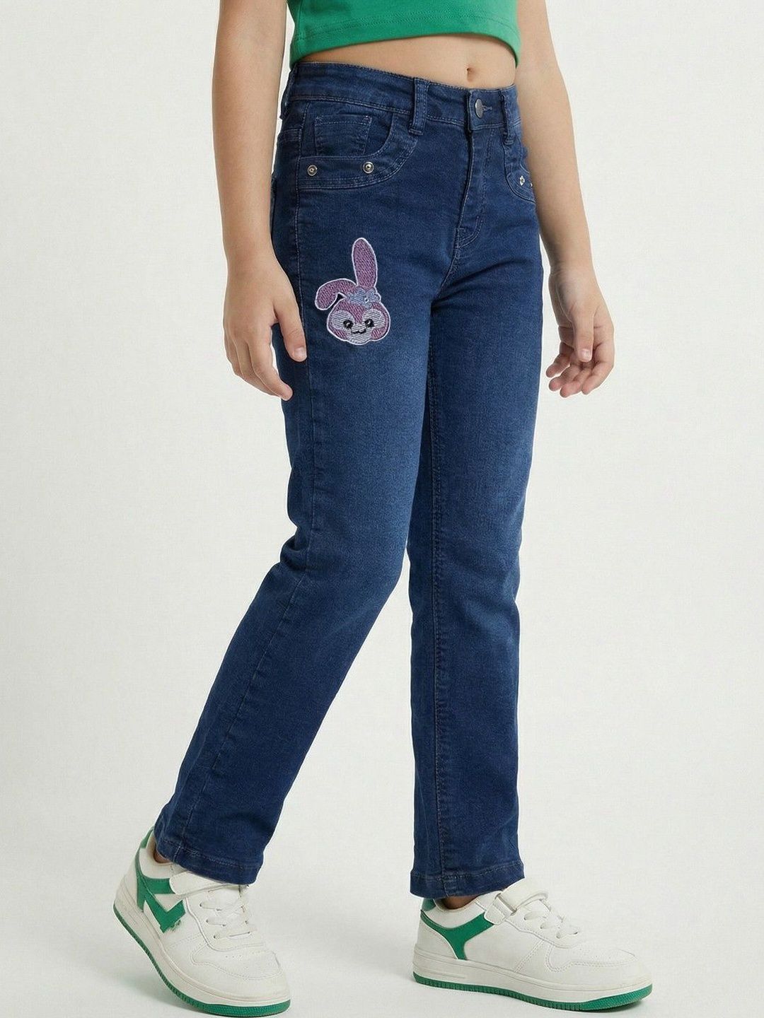 Killer Killer Girls Regular Fit Mid-Rise Applique Jeans