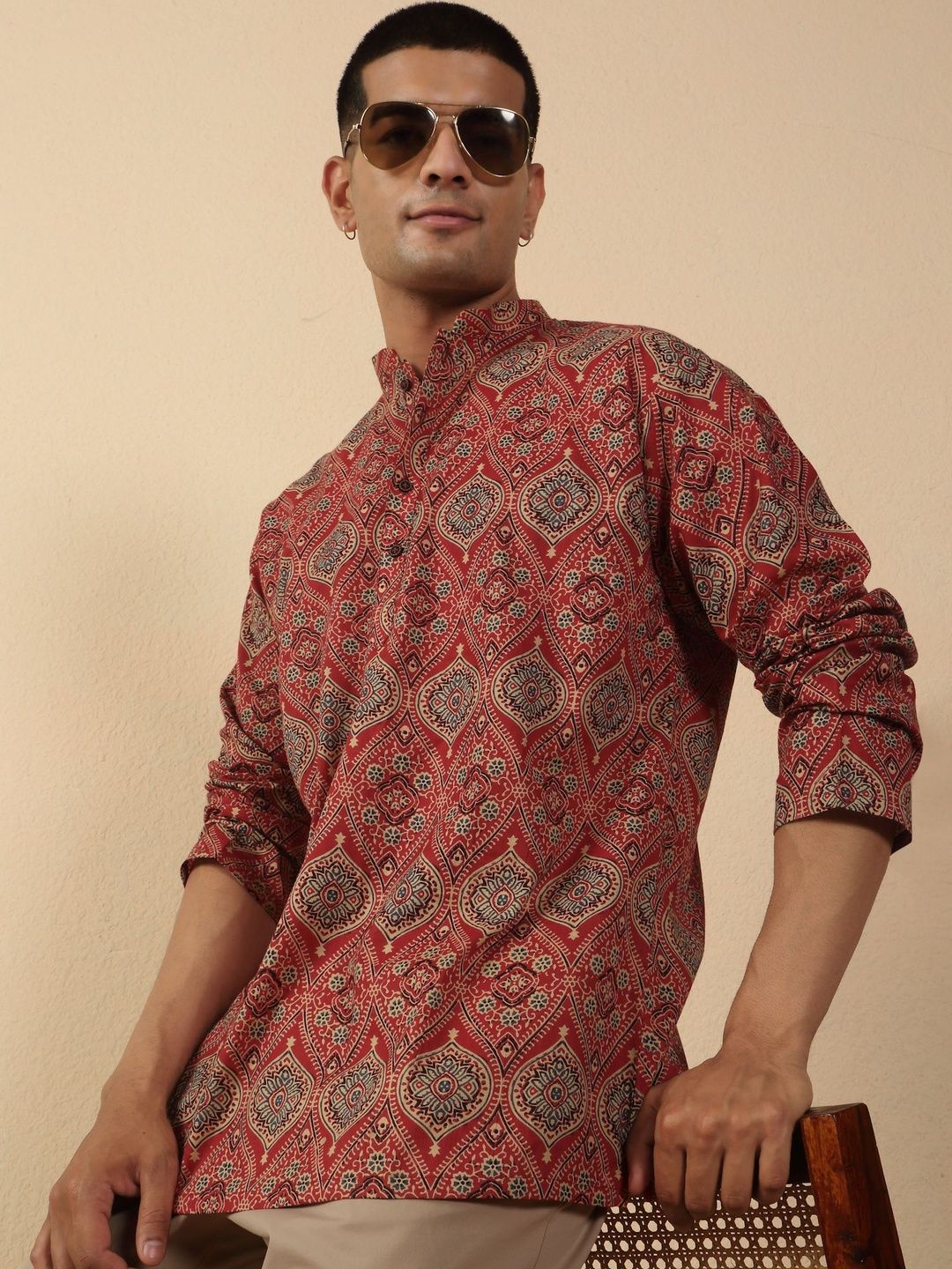 KRAFT INDIA Men Ethnic Motifs Printed Kurta