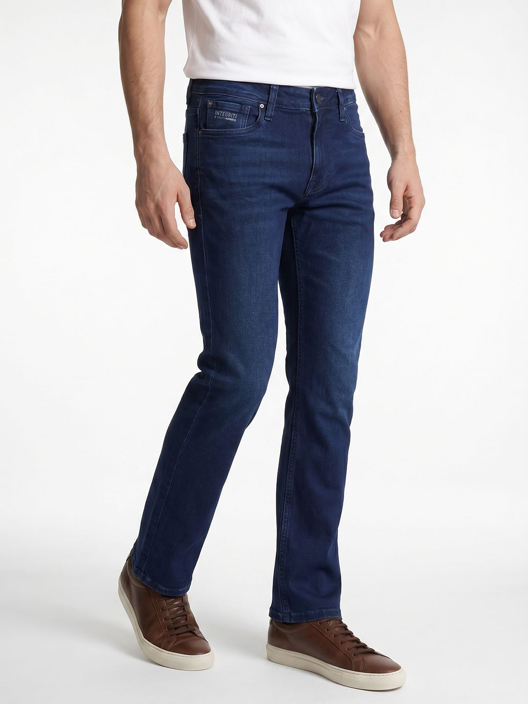 Integriti Men Smart Straight Fit Stretchable Jeans