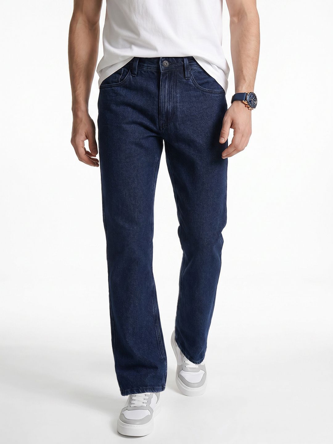 Integriti Men Smart Bootcut Mid-Rise Stretchable Jeans