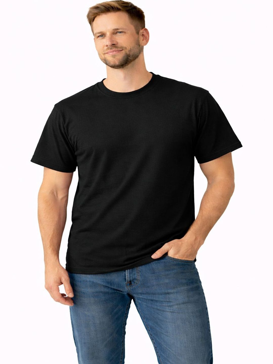 Elysian closet Men Pure Cotton T-shirt
