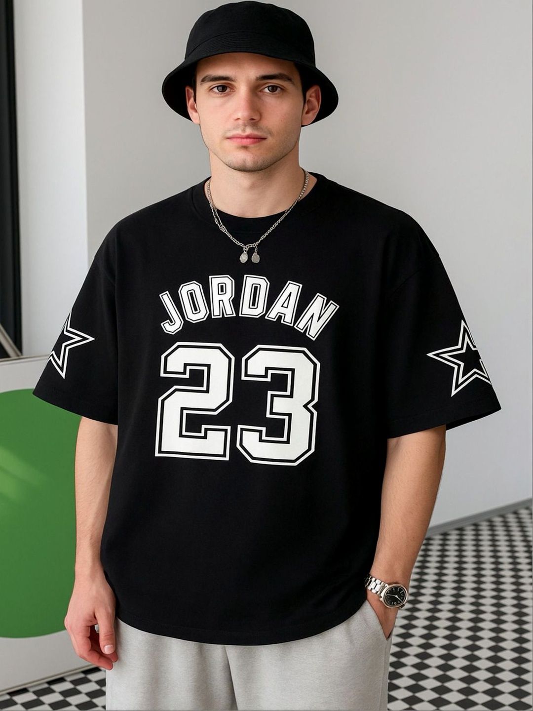 Derada Men Printed Boxy T-shirt