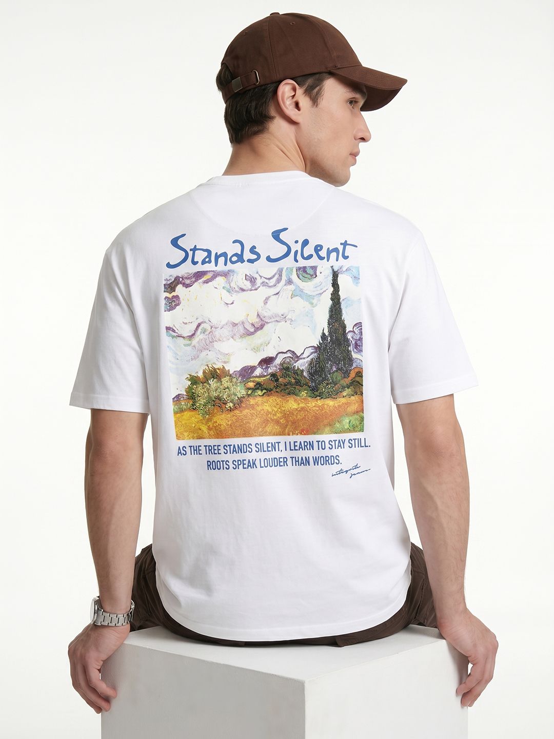 Integriti Graphic Printed Slim Fit Casual T-shirt