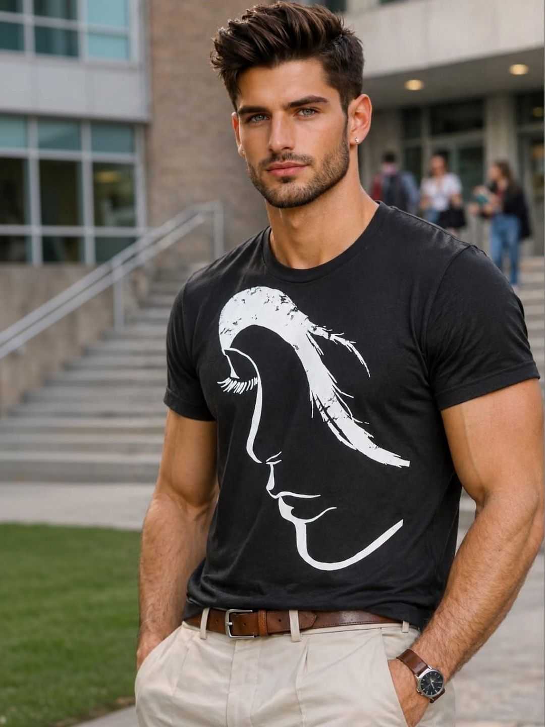 Flirty Soul Graphic Printed Round Neck Short Sleeves T-shirt