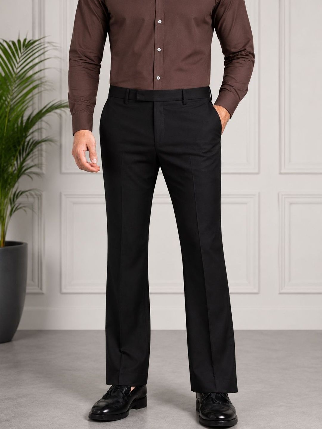 GHABA CREATION Men Easy Wash Trousers