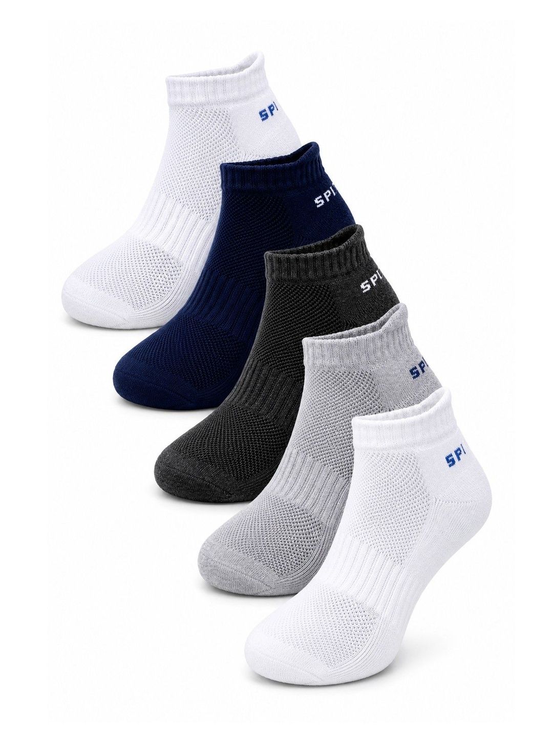 Dollar Men Pack of 5 Cotton Assorted Ankle Length Socks