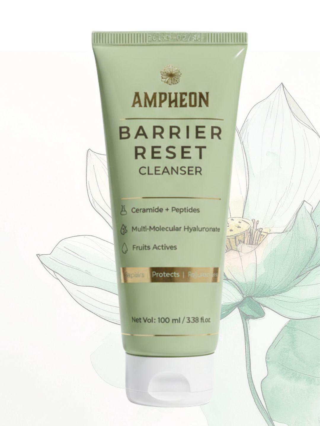 Ampheon Ampheon Barrier Reset Cleanser With Ceramides & Peptides - 100 ml