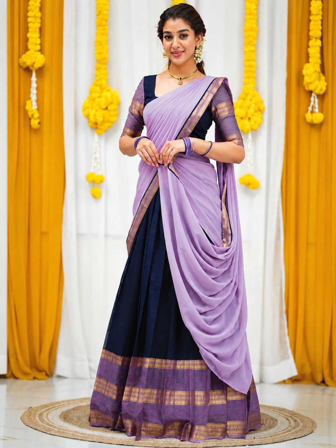 Paramparik Textile Ikat Ready to Wear Lehenga & Blouse With Dupatta