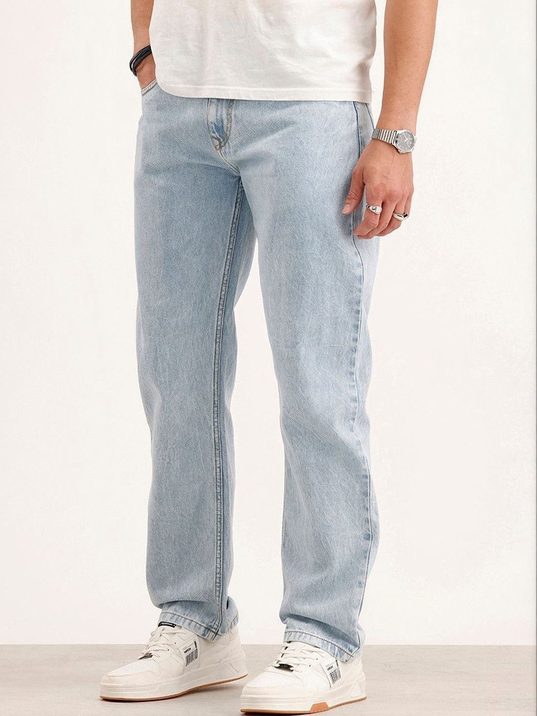 MOHICANS Men Blue Wash Relaxed Fit Jeans