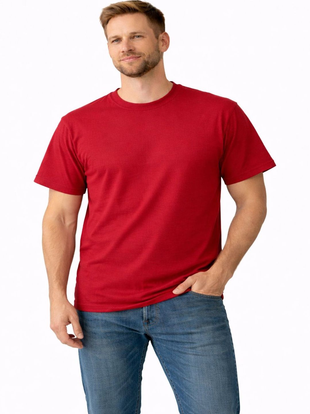 Elysian closet Men Pure Cotton T-shirt