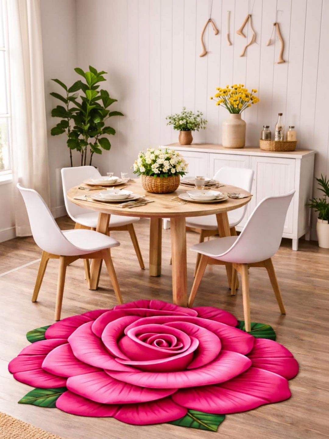 Dizen star Dizen star Pink & Green Anti-Skid Doormats