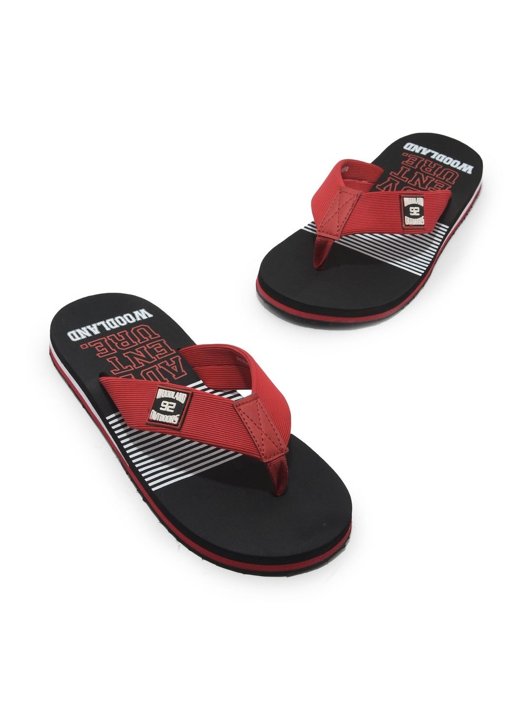 Woodland Men Striped Thong Flip-Flops