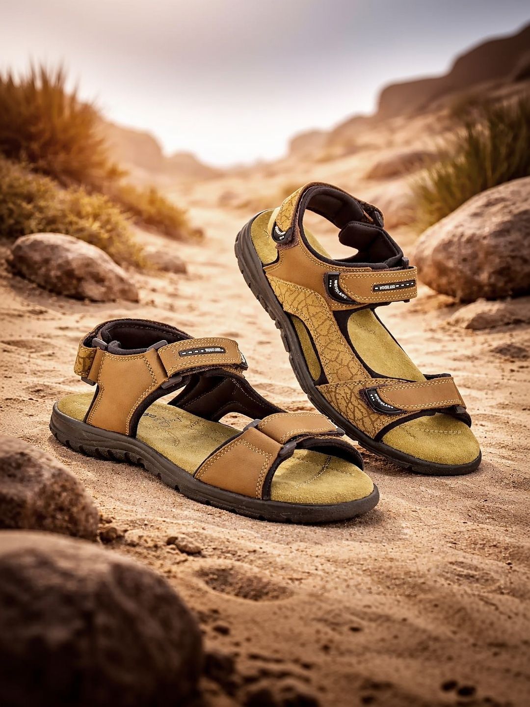Woodland Men Leather Comfort Sandals