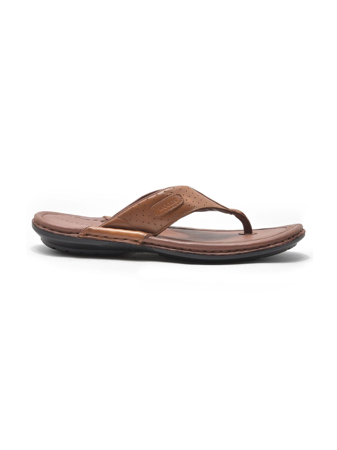 Woodland Men Embellished Thong Flip-Flops