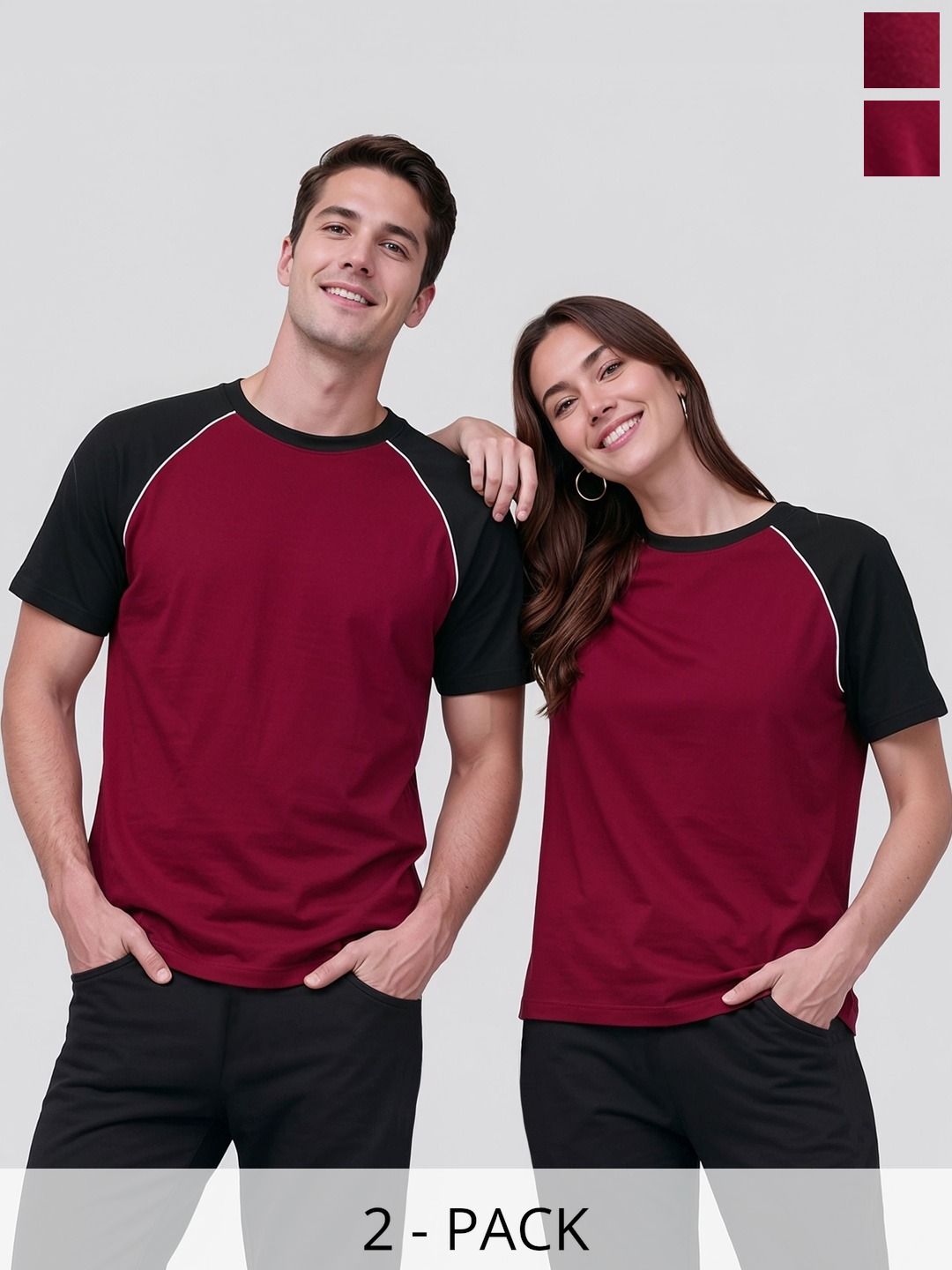 BAESD Unisex 2 Colourblocked Twistform T-shirt