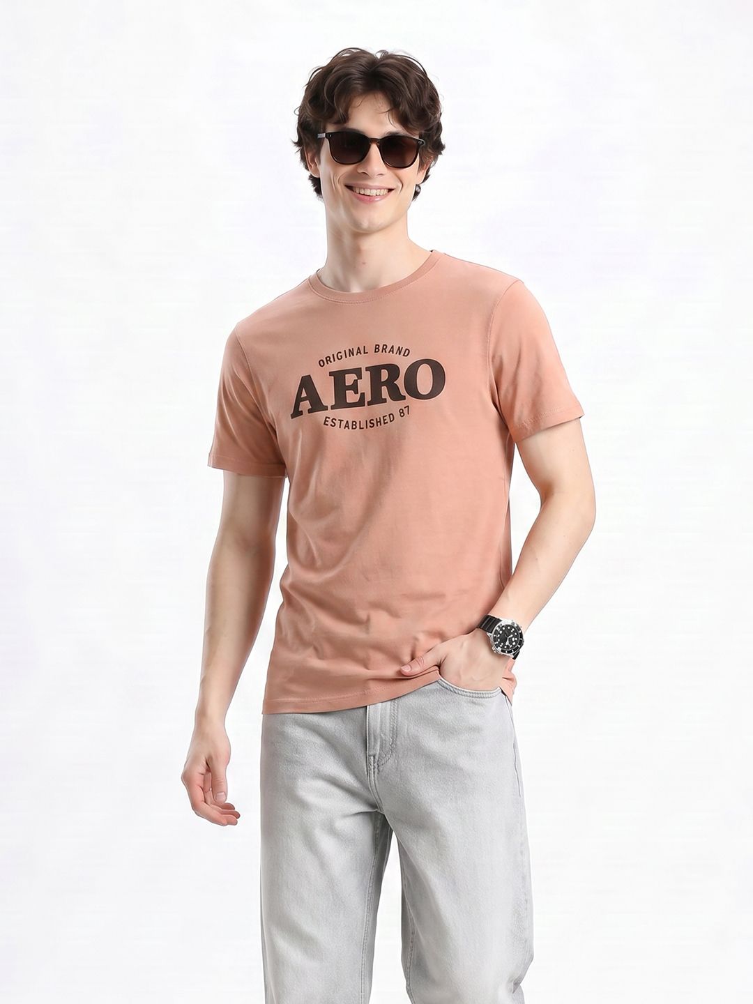 Aeropostale Brand Logo Printed T-shirt