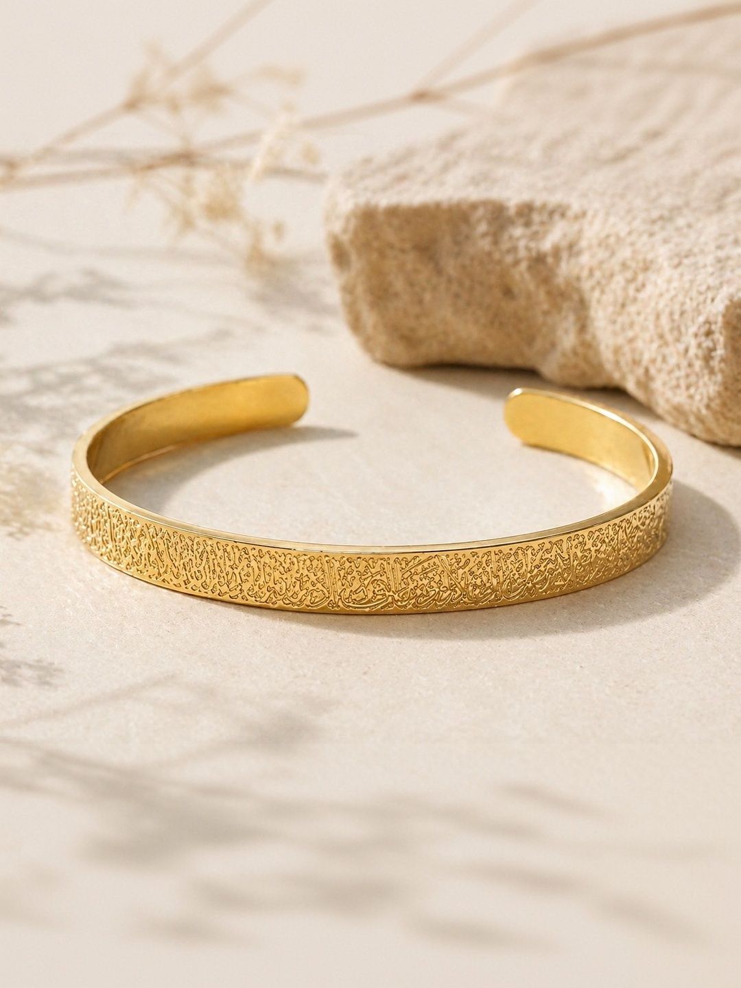 Stylewell Stylewell Unisex Gold-Plated Cuff Bracelet