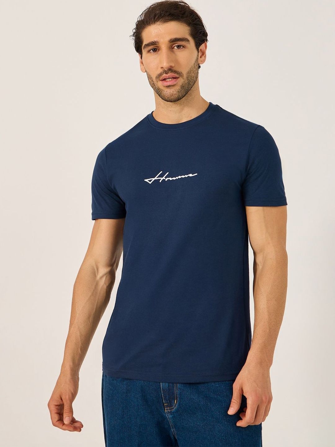 Styli Men Regular Fit Printed T-Shirt