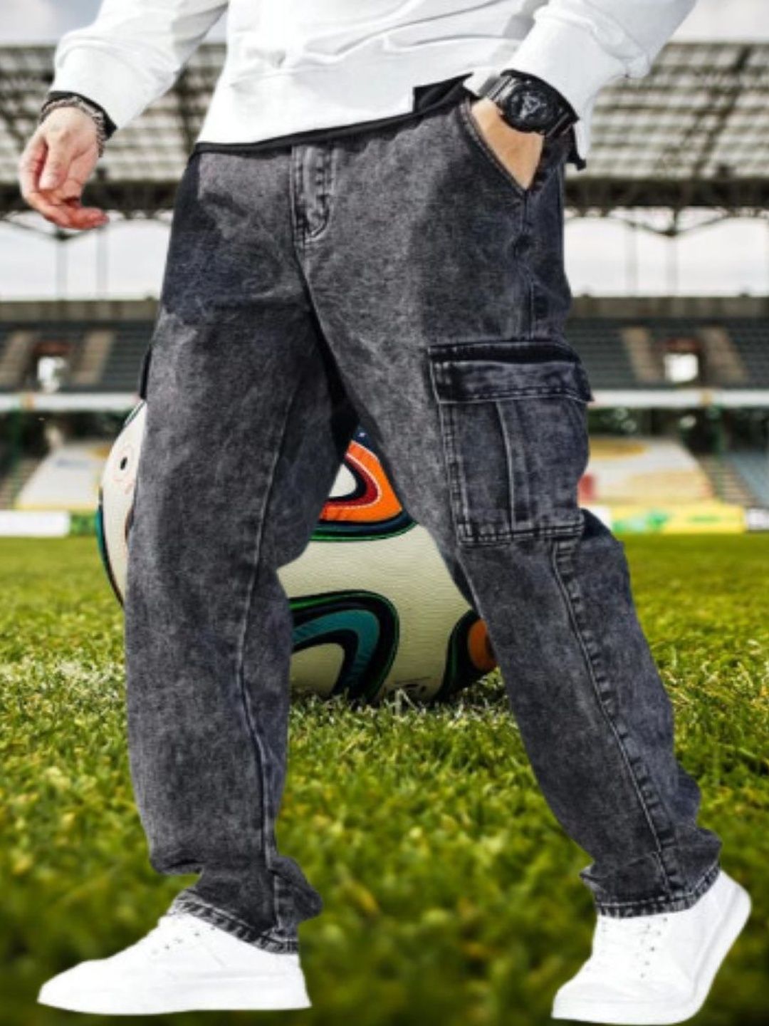 Playfeel Men Straight Fit Mid-Rise Jeans