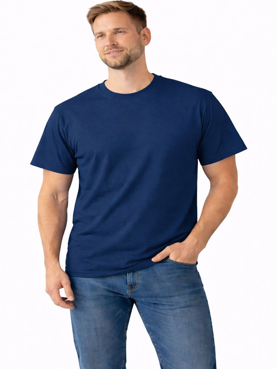 Elysian closet Men Pure Cotton T-shirt