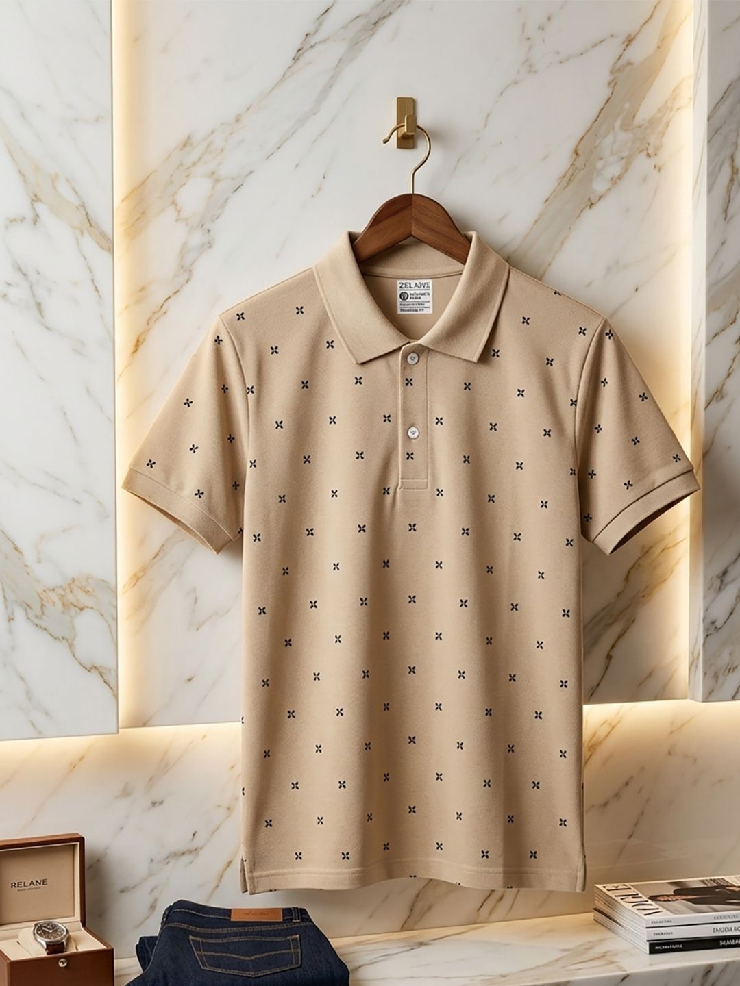 Kook N Keech Men Printed Polo Collar T-shirt