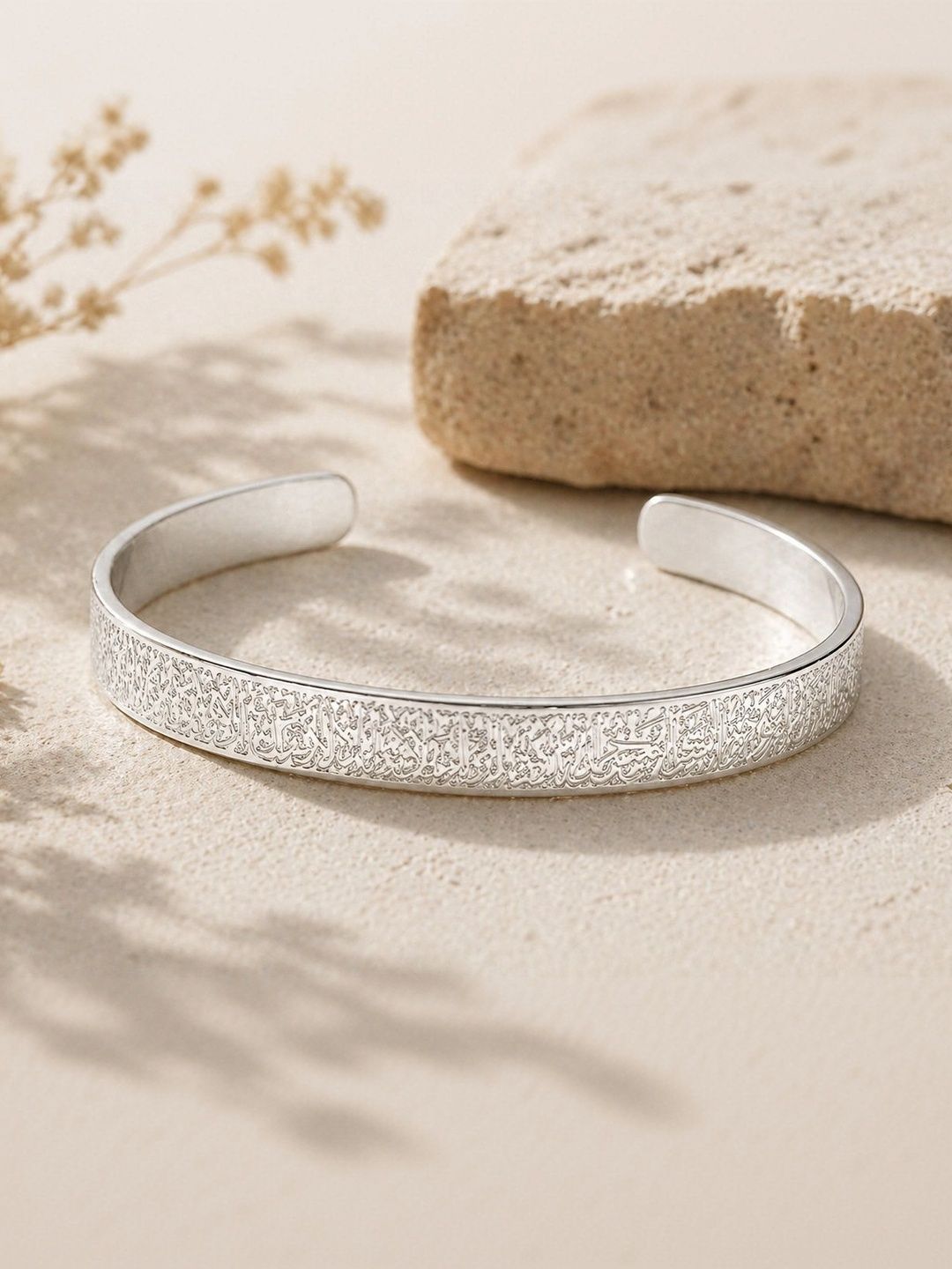Stylewell Unisex Silver-Plated Cuff Bracelet