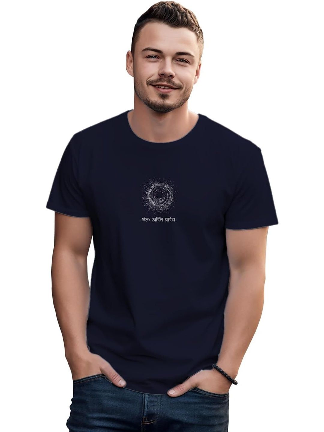 Sanaatani Men Typography Printed T-shirt