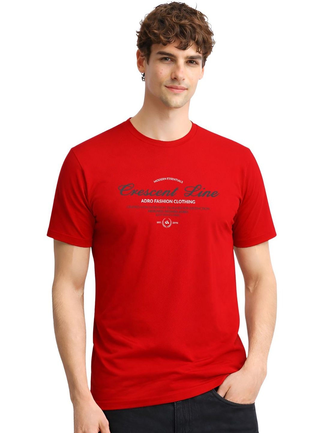 ADRO Men Typography Printed T-shirt