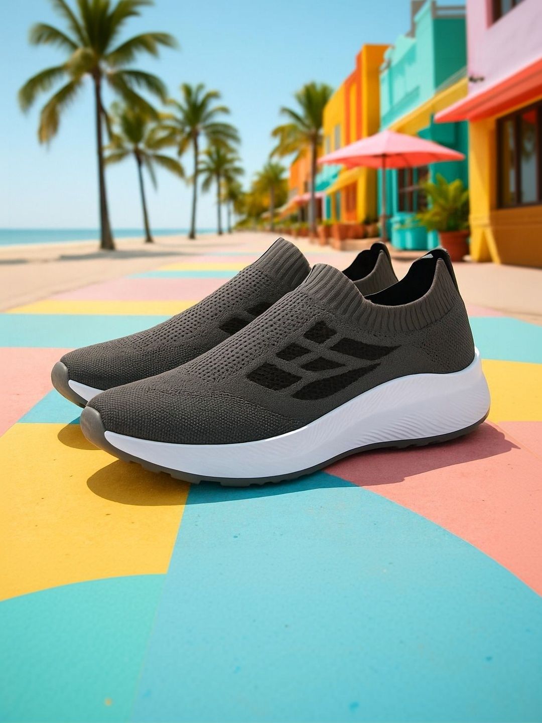 JOOTIYAPA Men Mesh Walking Non-Marking Shoes