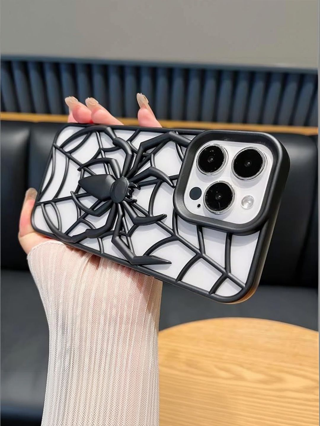 COVERLY Geometric Printed iPhone 13 Pro Max Back Case Mobile Accessories