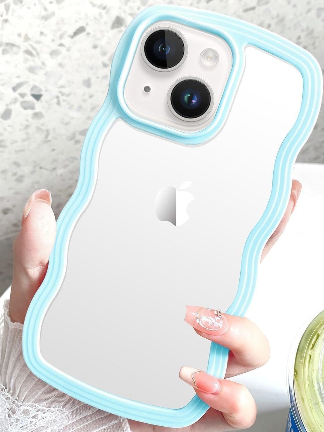 COVERLY Solid Printed iPhone 14 Back Case Mobile Accessories