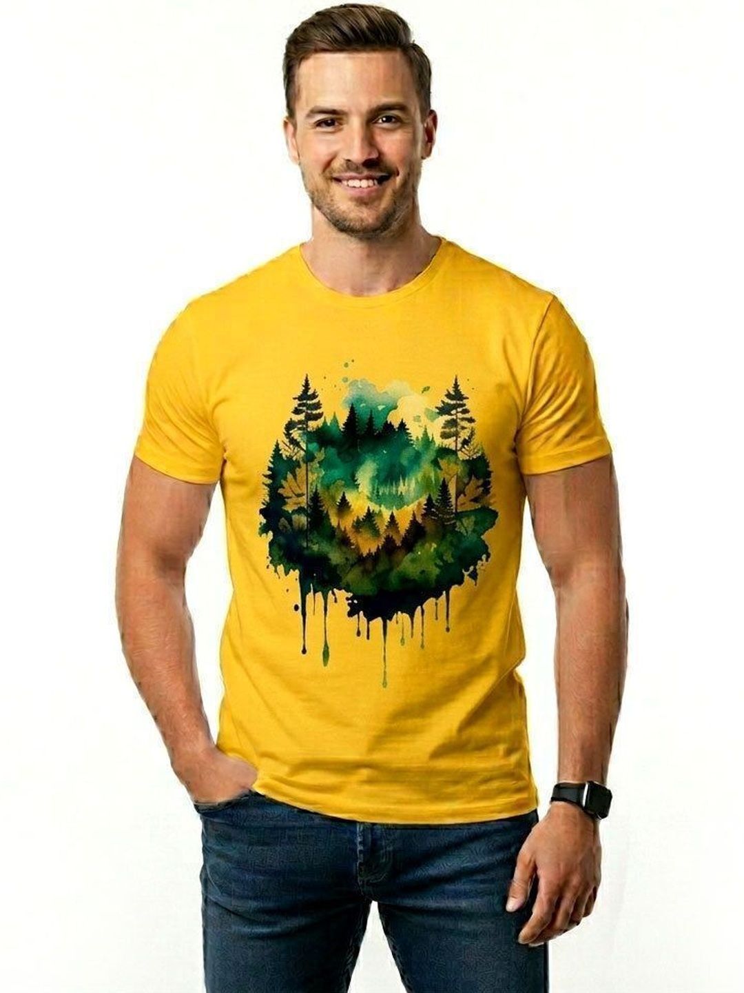 Vogally Men Printed T-shirt