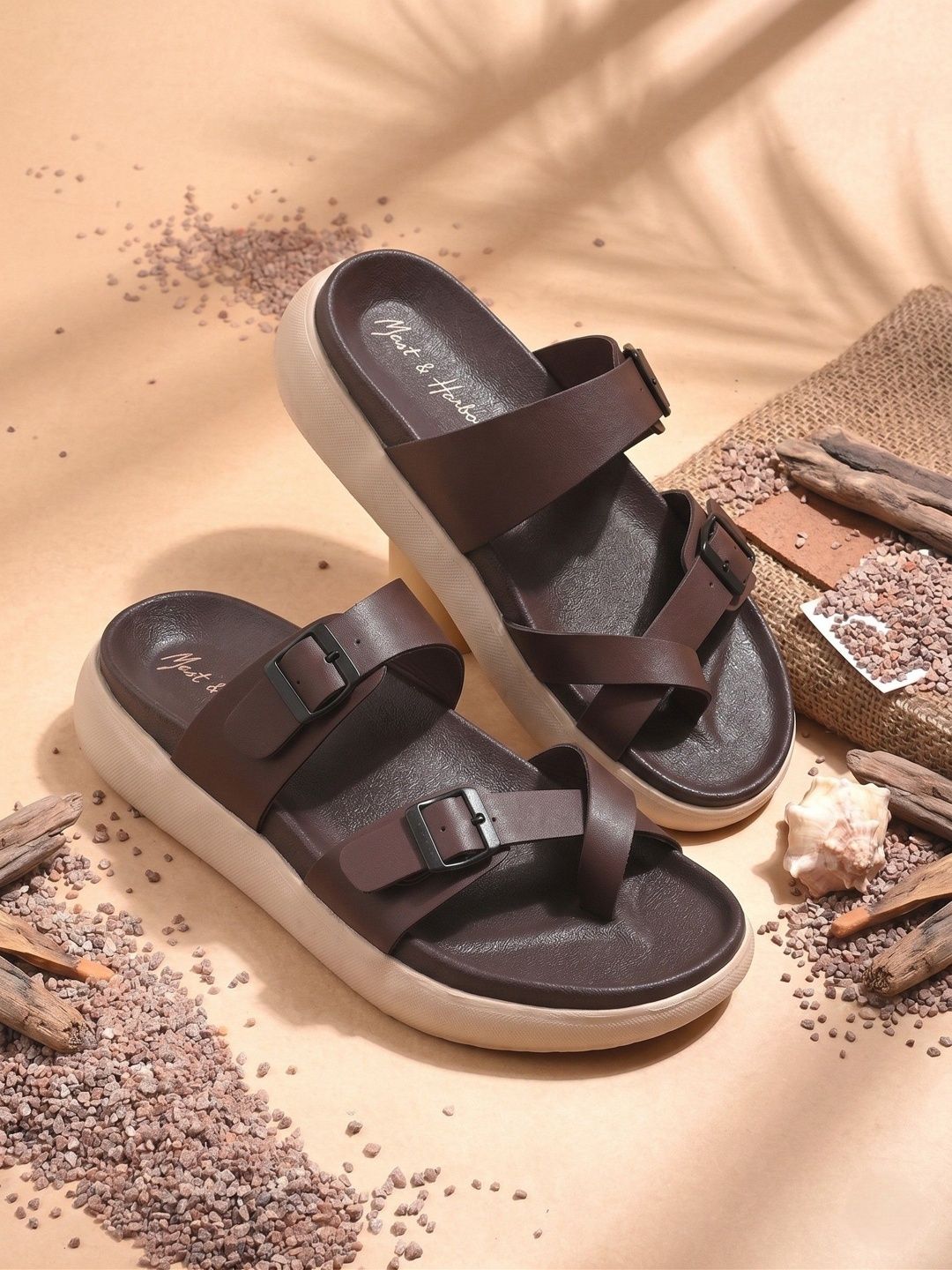 Mast & Harbour Men Thong Flip-Flops