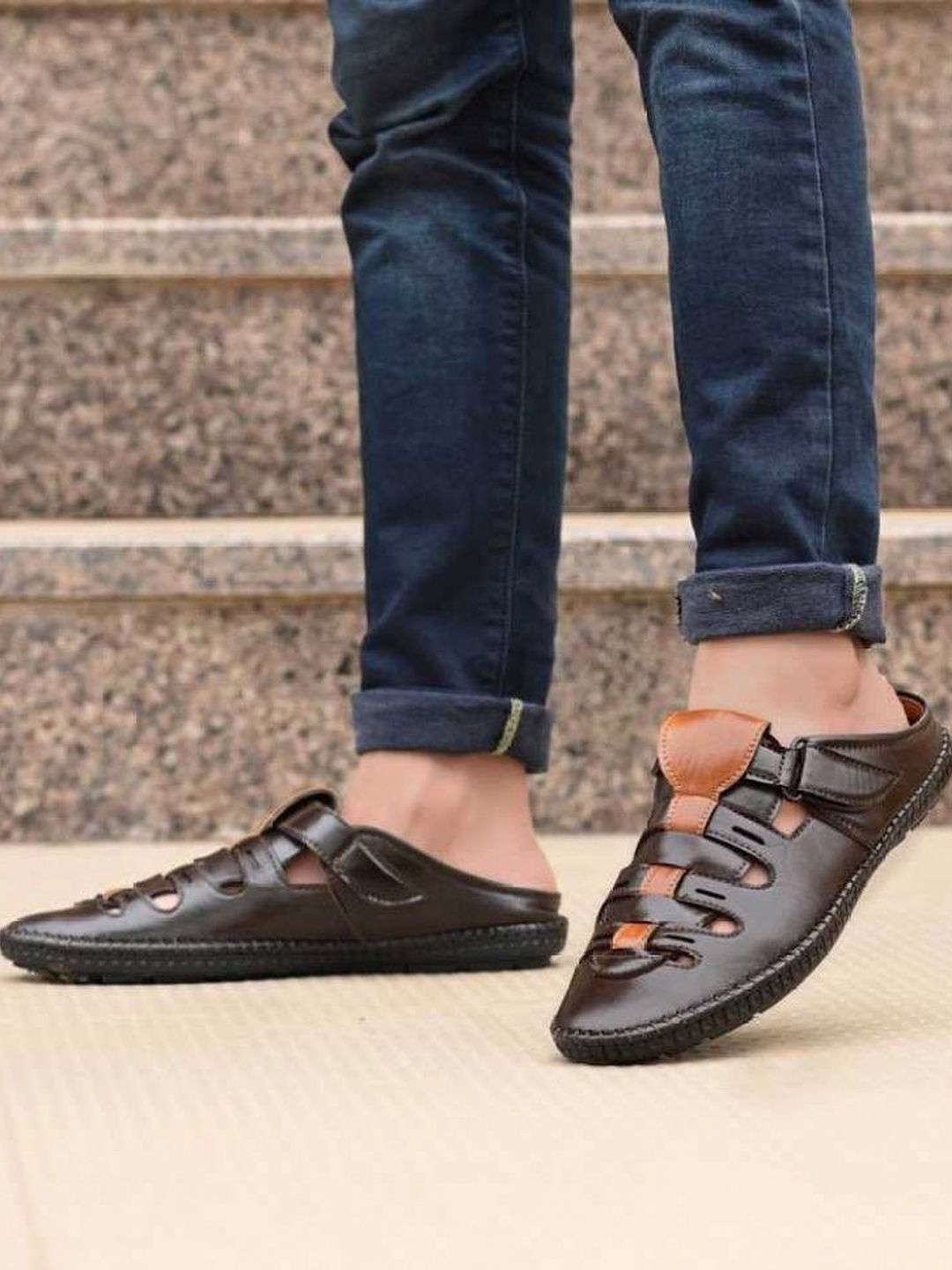 LORENCE FASHION HUB Men Shoe-Style Sandals