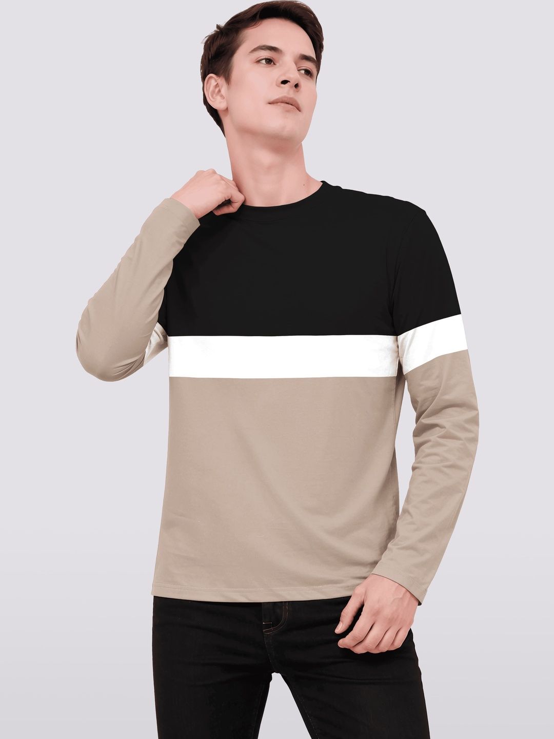Buy BAESD Unisex 2 Colourblocked Twistform T-shirt - Tshirts for