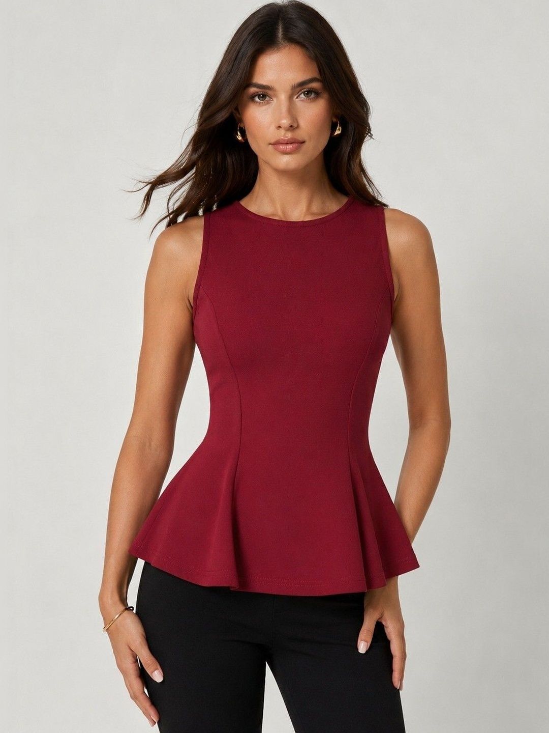 Chemistry Scuba Peplum Top