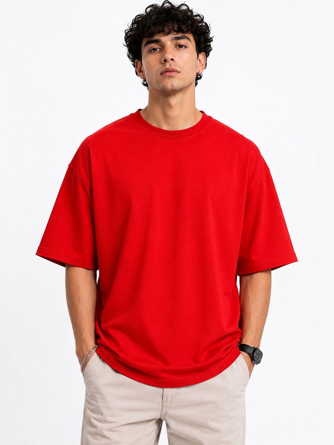 Moda Rapido Men Drop-Shoulder Sleeves T-shirt