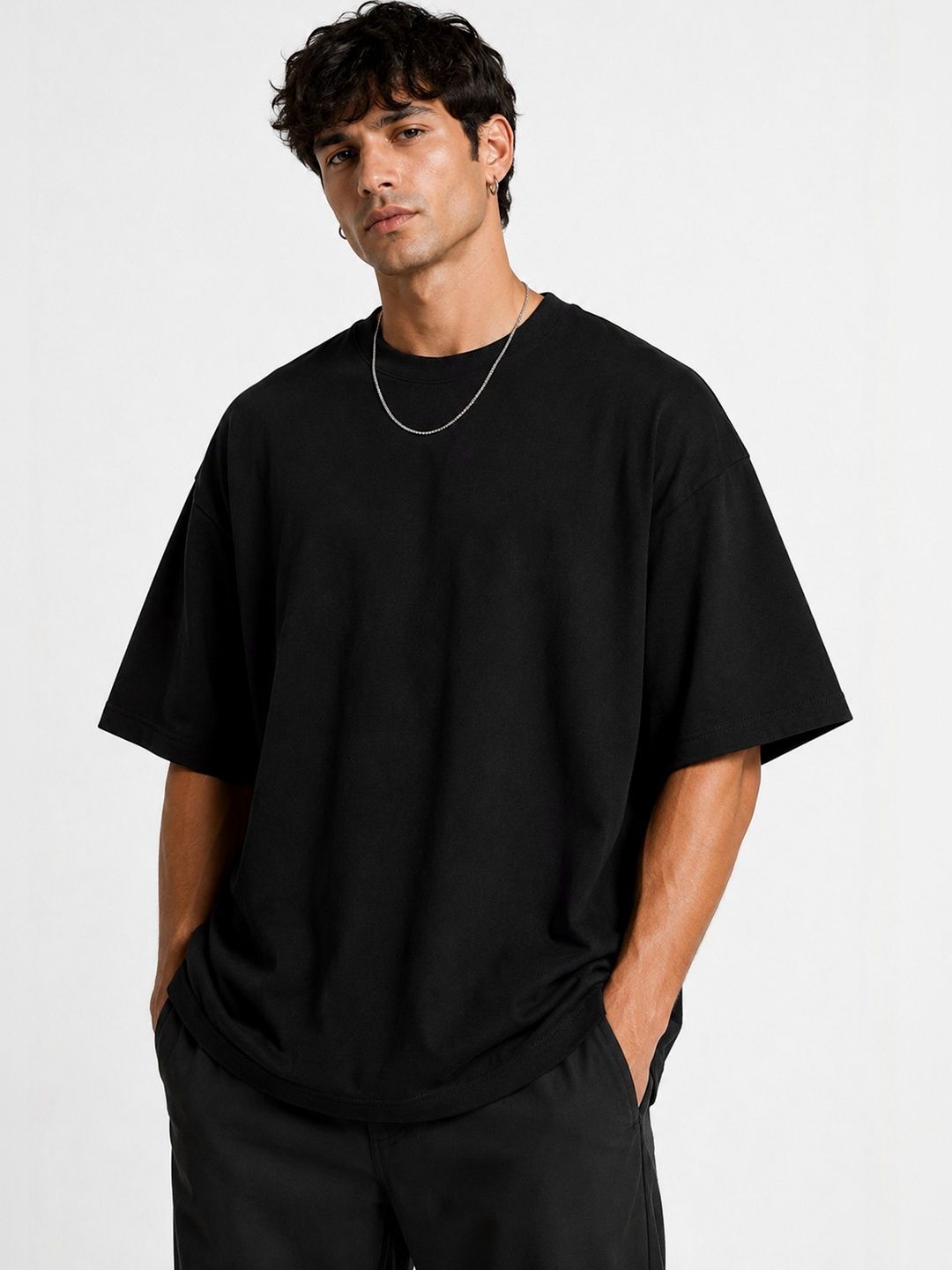 Moda Rapido Men Drop-Shoulder Sleeves T-shirt
