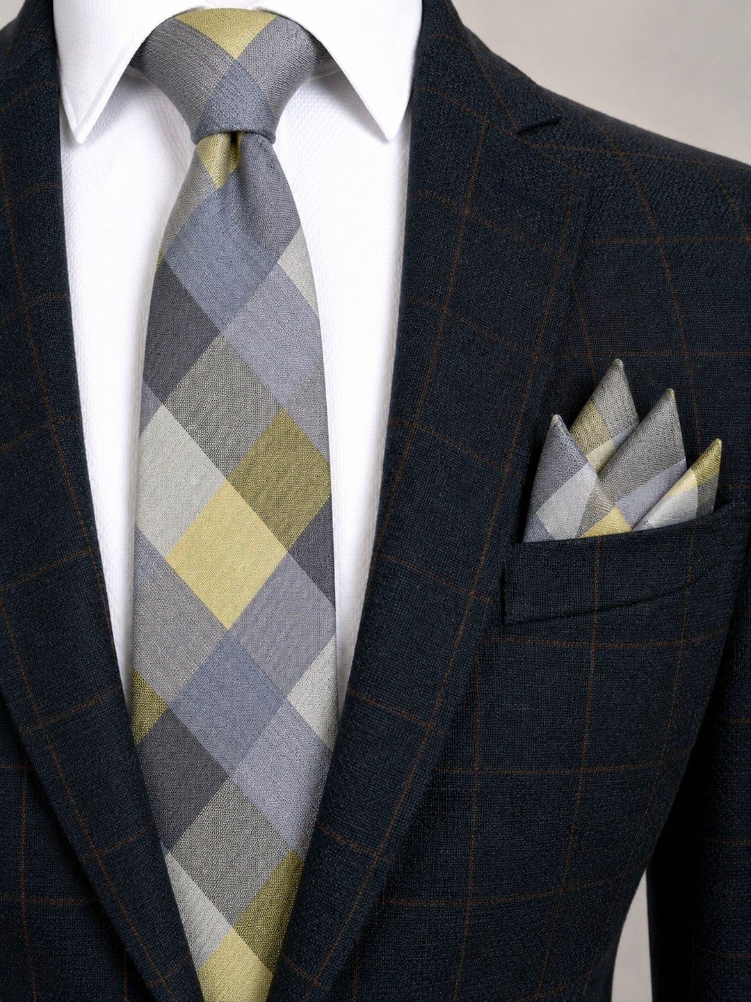 Cazzano Men Checked Broad Tie