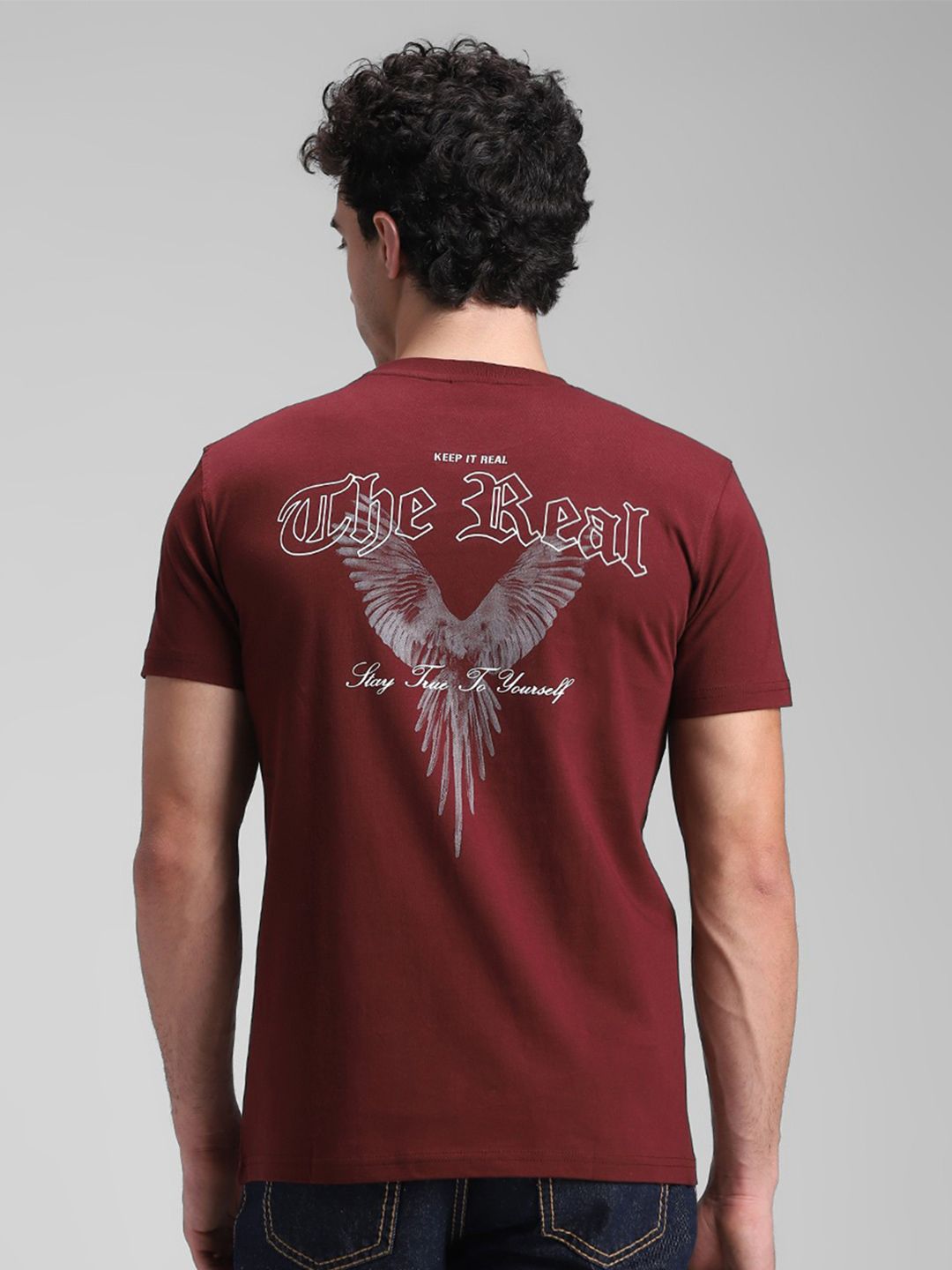 Klub Fox Men Typography Printed T-shirt