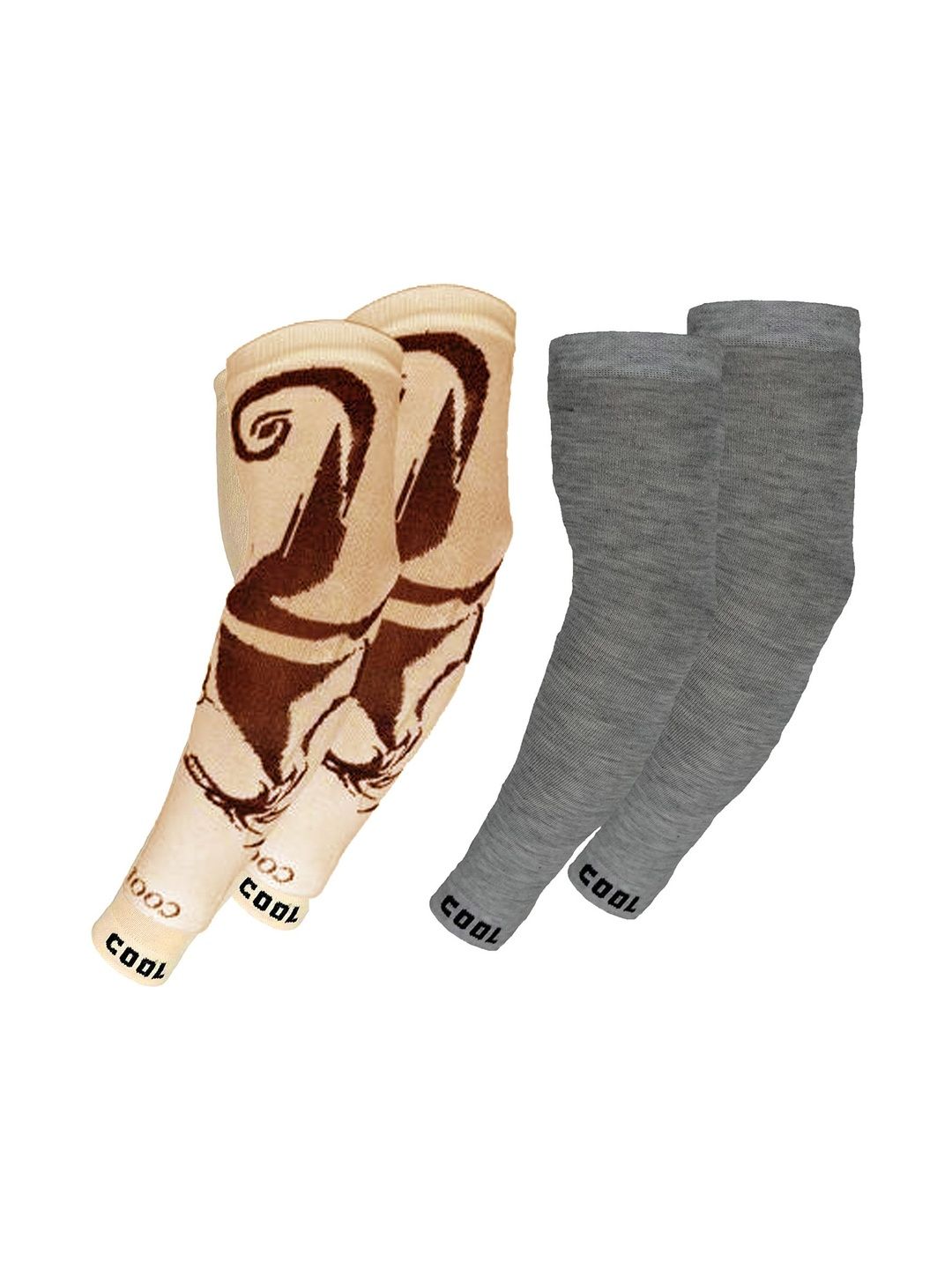 Navkar Crafts Men Patterned Fingerless Gloves