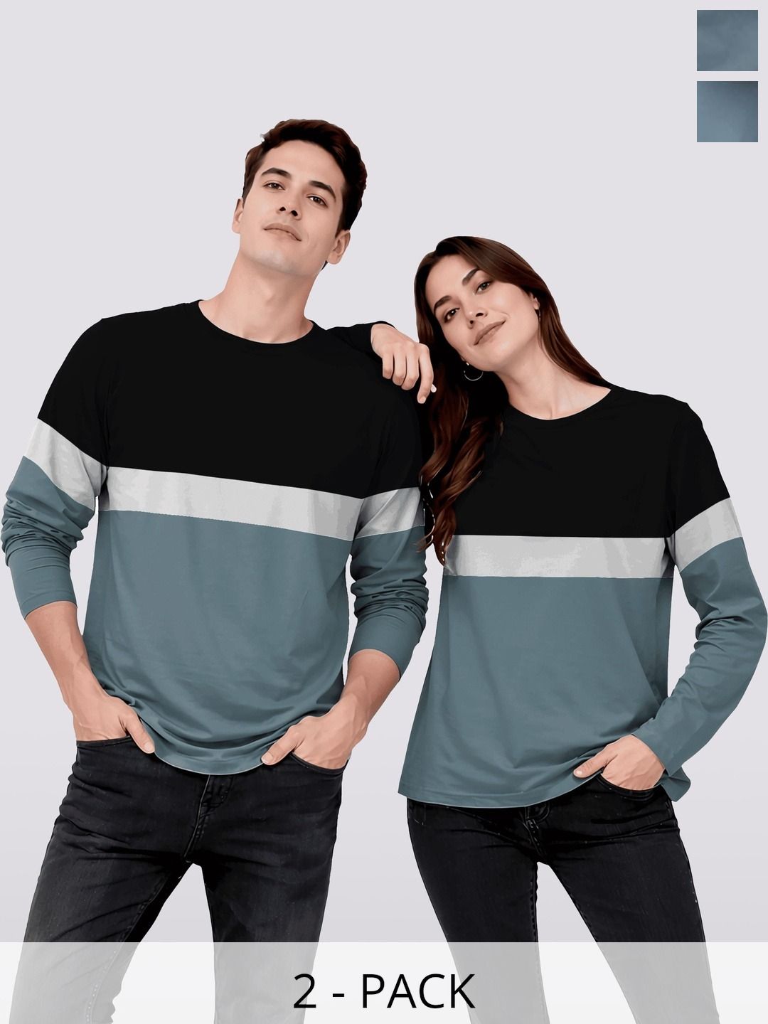 BAESD Unisex 2 Colourblocked Twistform T-shirt